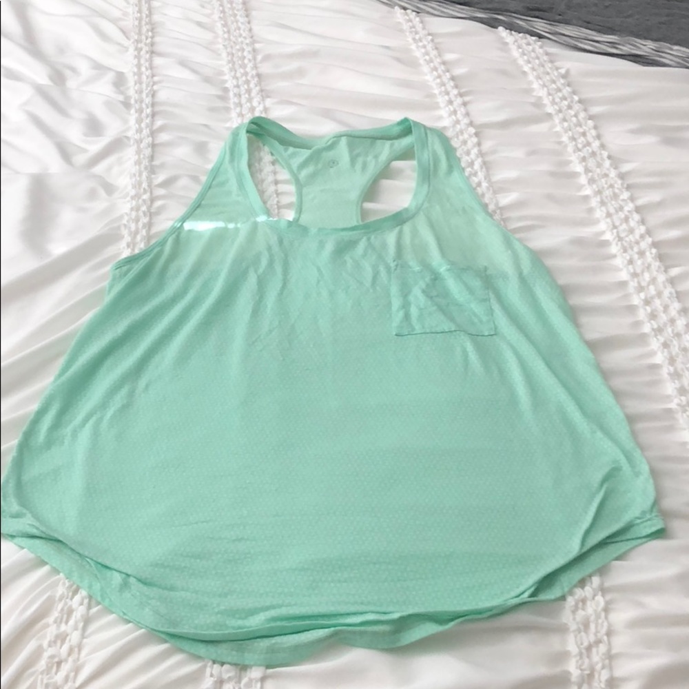 Lululemon mint racer back tank top